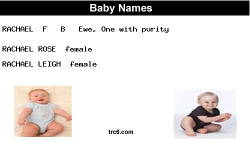 rachael baby names